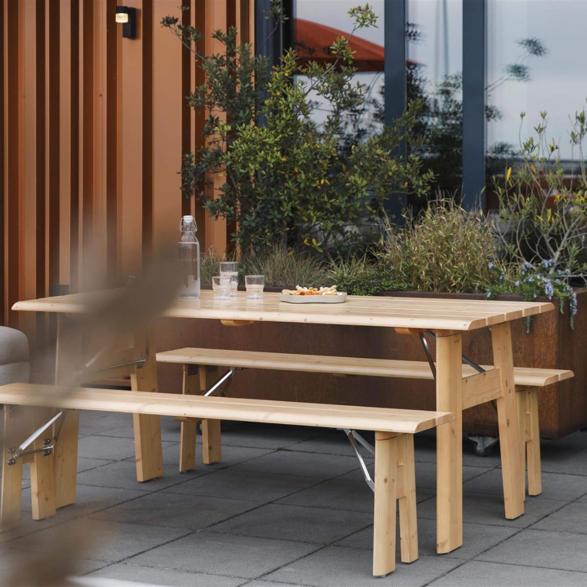 Zuiver Outdoor Bench Avenue Natural