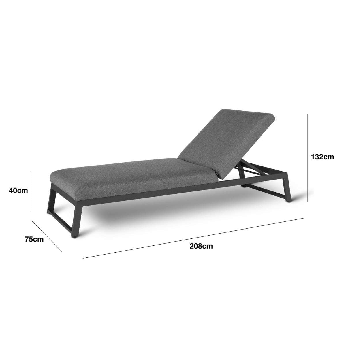 Maze - Outdoor Fabric Allure Sunlounger