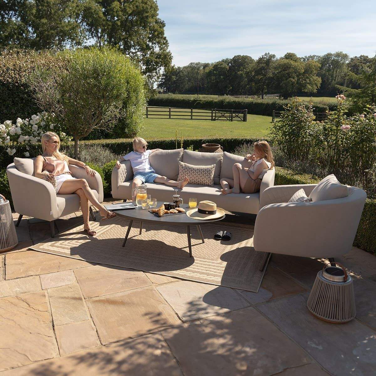 Maze - Outdoor Fabric Ambition 3 Seat Sofa Set