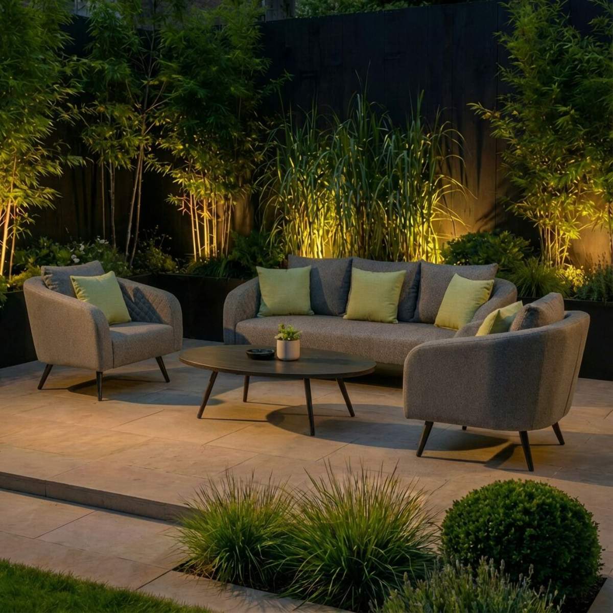 Maze - Outdoor Fabric Ambition 3 Seat Sofa Set