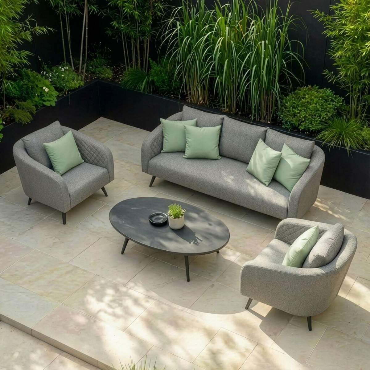 Maze - Outdoor Fabric Ambition 3 Seat Sofa Set