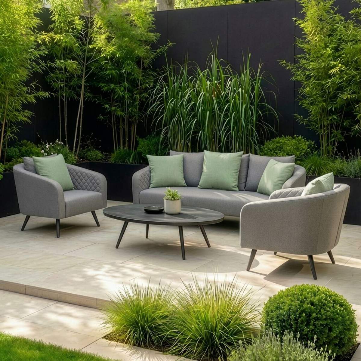 Maze - Outdoor Fabric Ambition 3 Seat Sofa Set