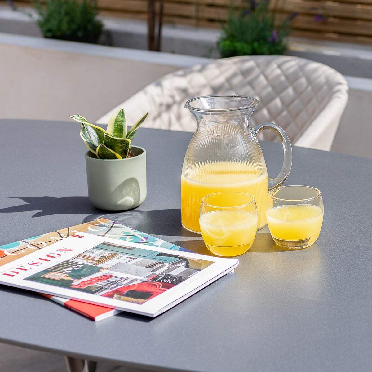 Maze - Outdoor Fabric Ambition 6 Seat Oval Dining Set