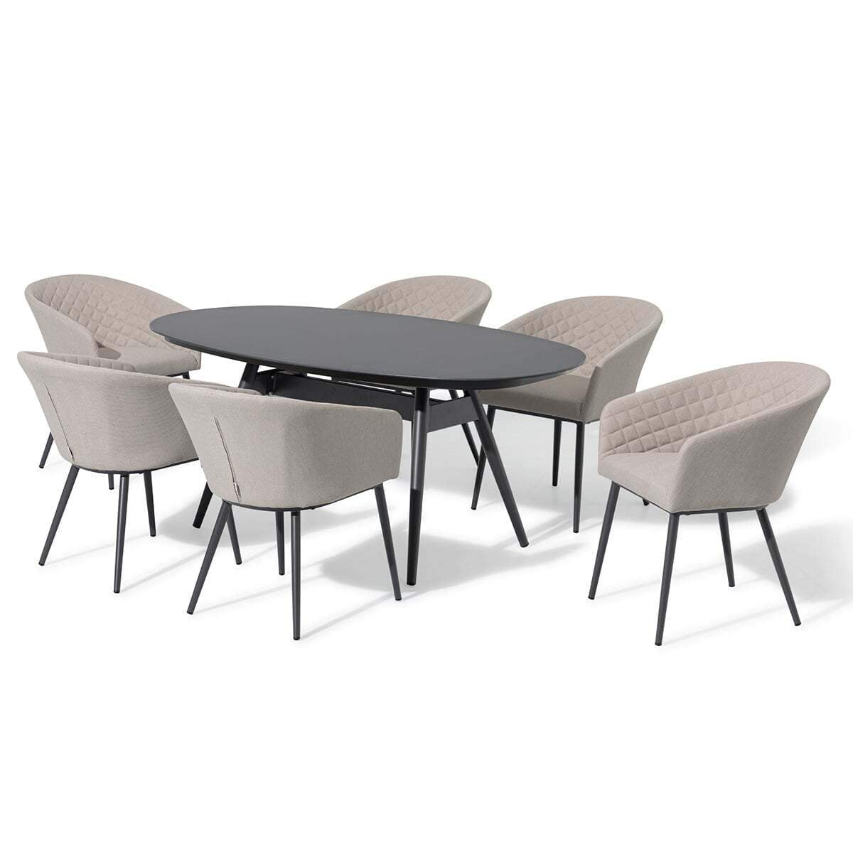 Maze - Outdoor Fabric Ambition 6 Seat Oval Dining Set