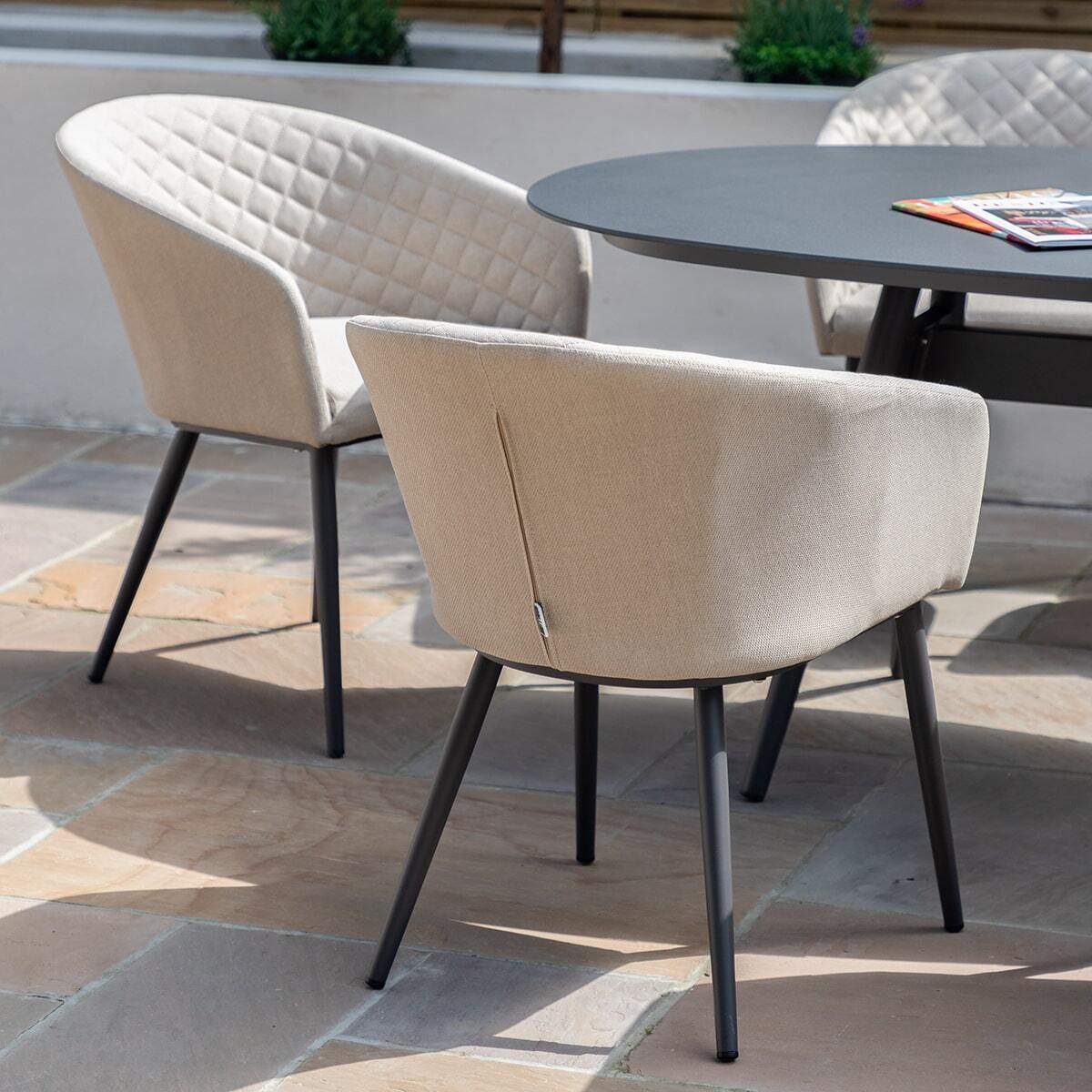 Maze - Outdoor Fabric Ambition 6 Seat Oval Dining Set