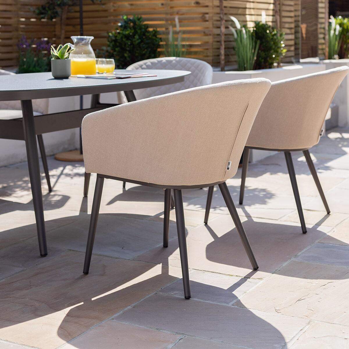 Maze - Outdoor Fabric Ambition 6 Seat Oval Dining Set