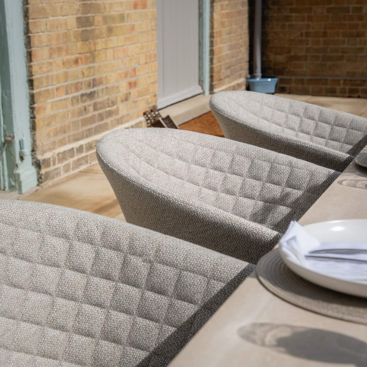 Maze - Outdoor Fabric Ambition 8-12 Seat Maxim Extending Dining Set