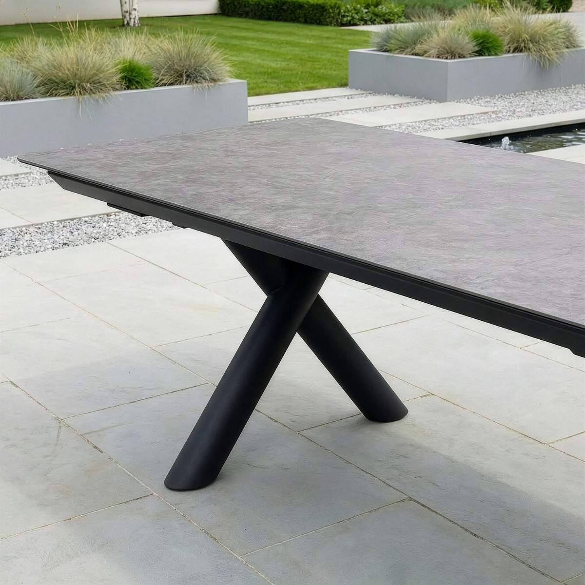 Maze - Outdoor Fabric Ambition 8-12 Seat Maxim Extending Dining Set