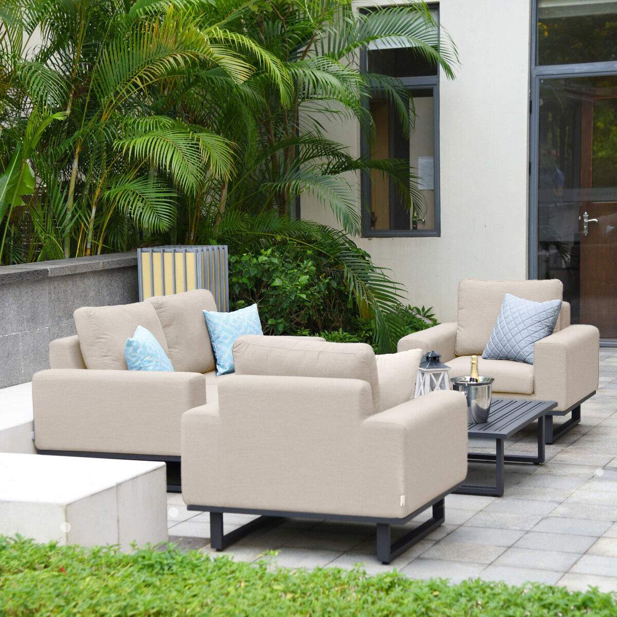 Maze - Outdoor Fabric Ethos 2 Seat Sofa Set
