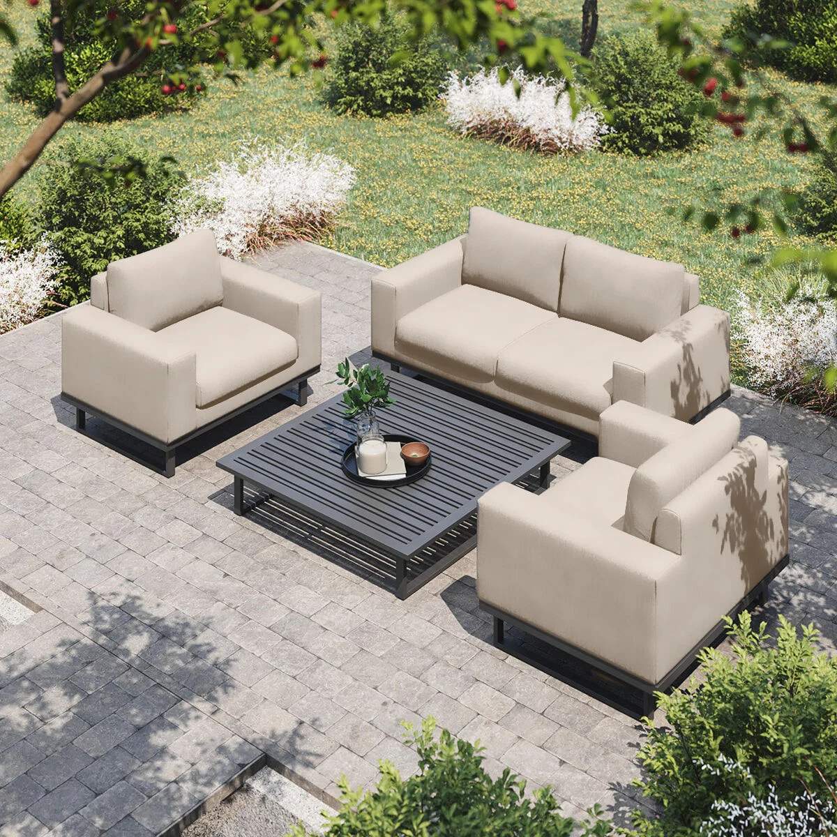 Maze - Outdoor Fabric Ethos 2 Seat Sofa Set