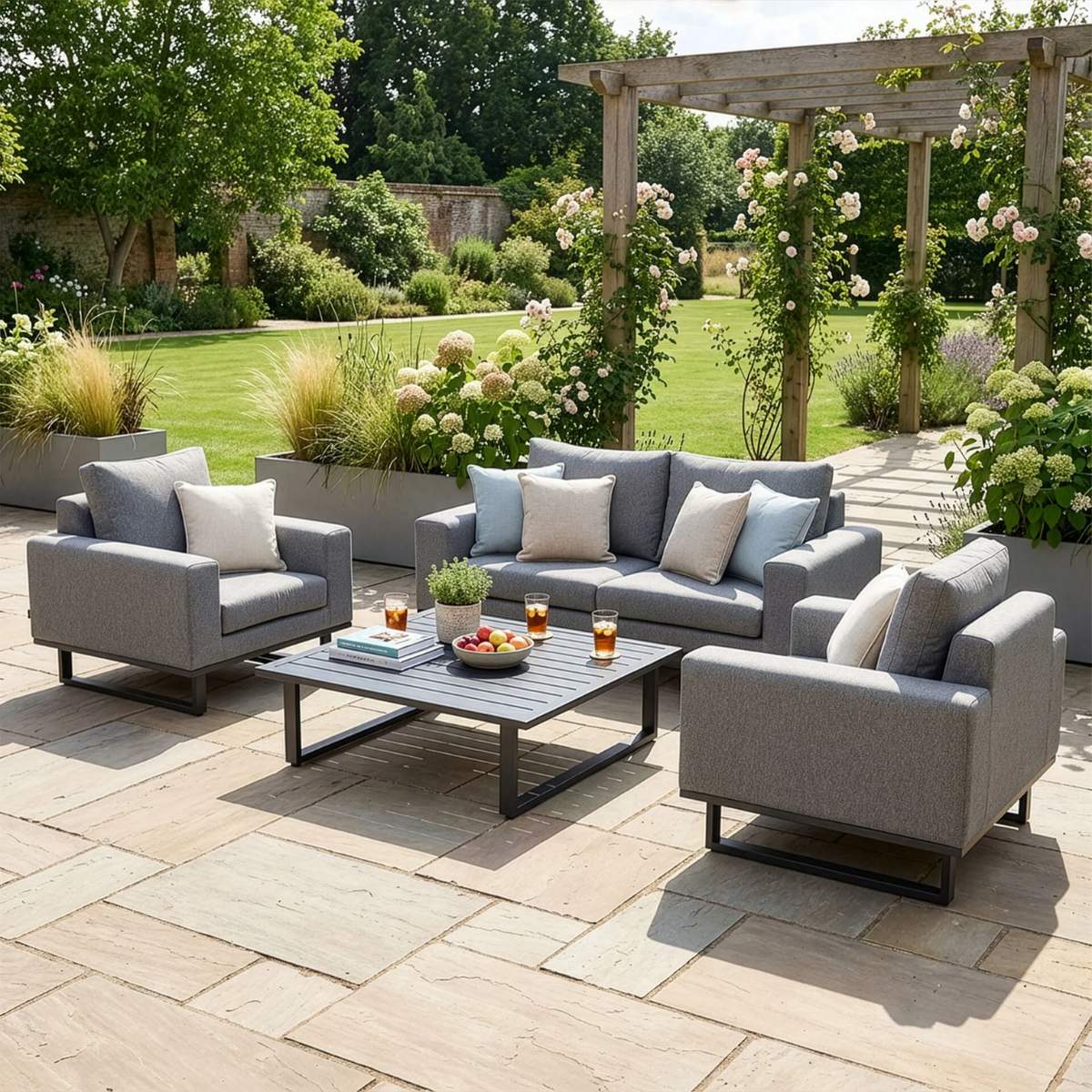 Maze - Outdoor Fabric Ethos 2 Seat Sofa Set