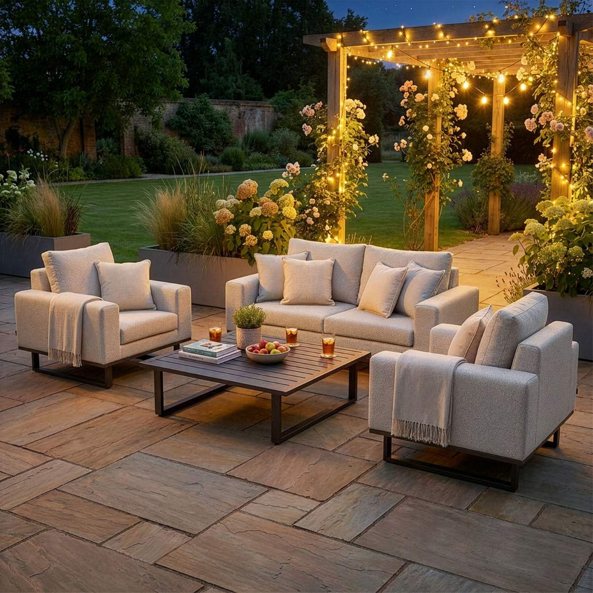 Maze - Outdoor Fabric Ethos 2 Seat Sofa Set