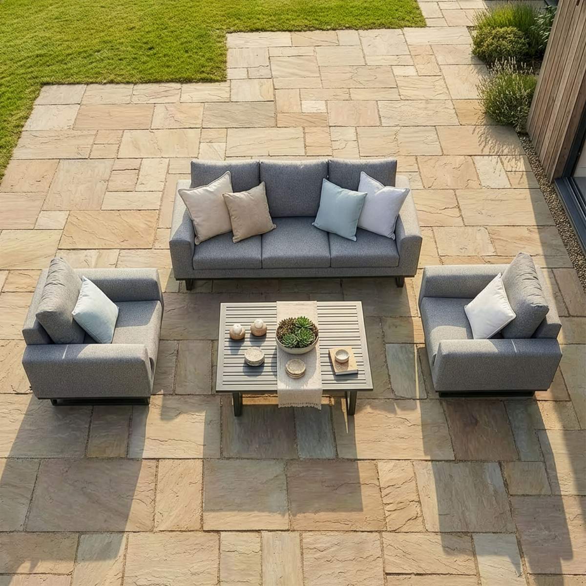 Maze - Outdoor Fabric Ethos 3 Seat Sofa Set