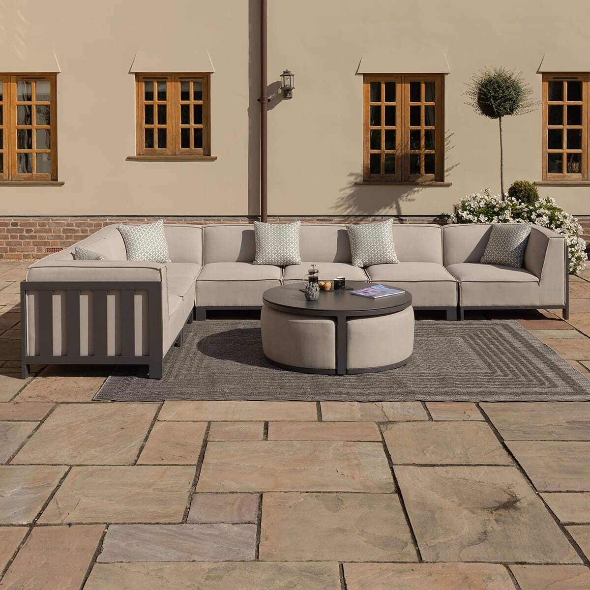 Maze - Outdoor Fabric Ibiza Large Corner Sofa Set