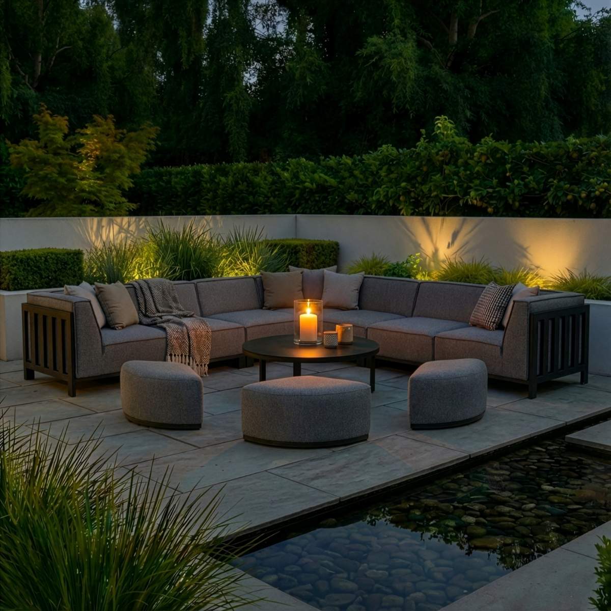 Maze - Outdoor Fabric Ibiza Large Corner Sofa Set