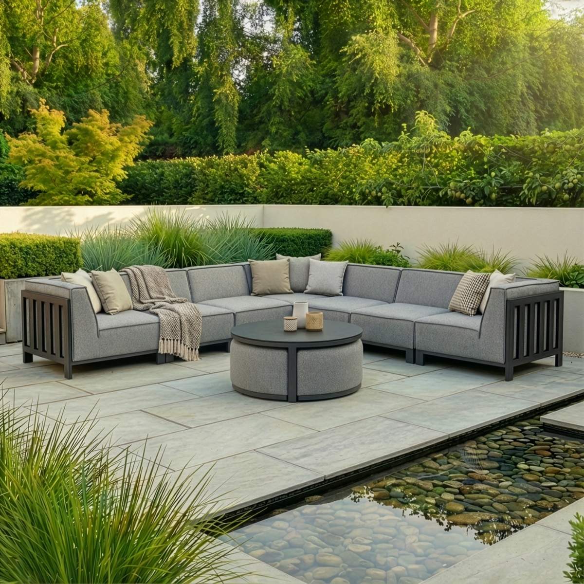 Maze - Outdoor Fabric Ibiza Large Corner Sofa Set