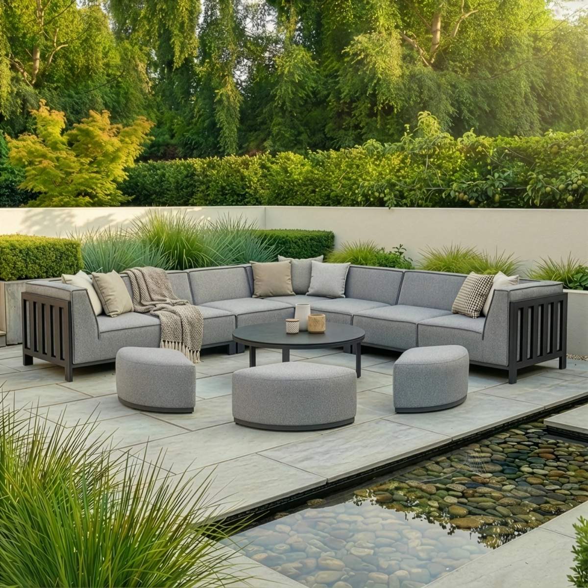 Maze - Outdoor Fabric Ibiza Large Corner Sofa Set