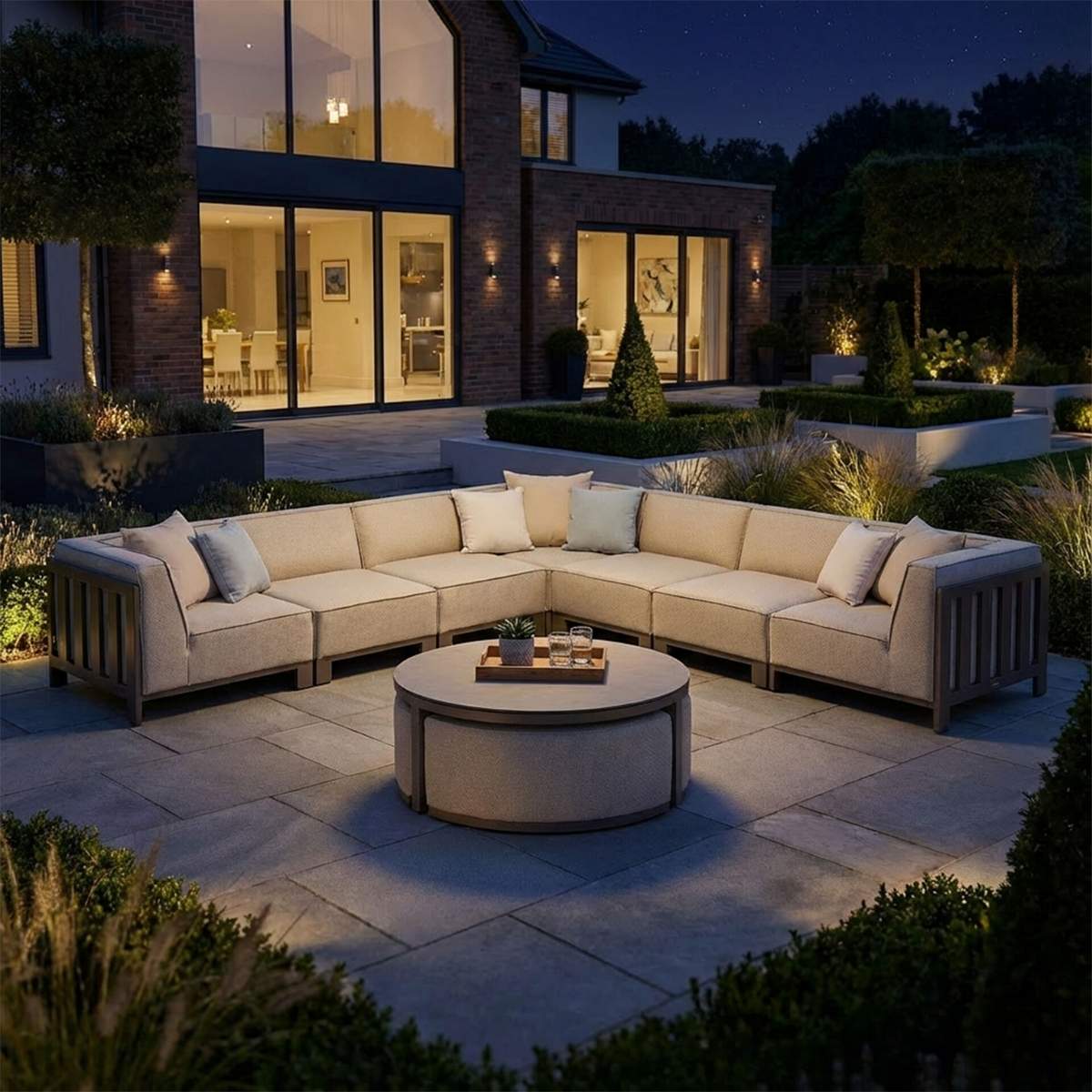 Maze - Outdoor Fabric Ibiza Large Corner Sofa Set