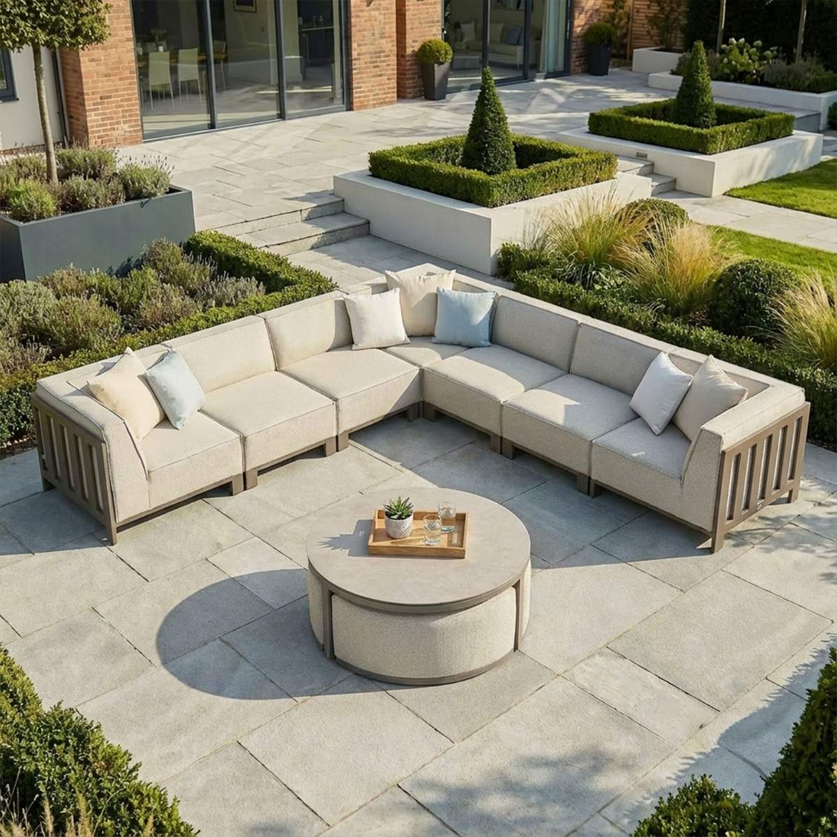 Maze - Outdoor Fabric Ibiza Large Corner Sofa Set