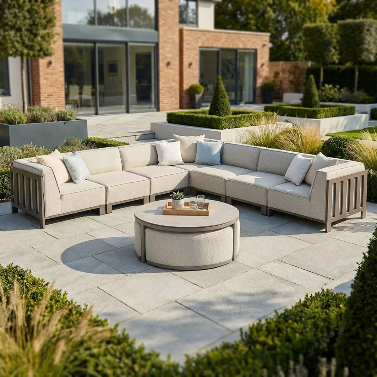 Maze - Outdoor Fabric Ibiza Large Corner Sofa Set