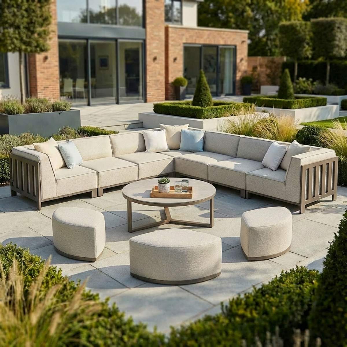 Maze - Outdoor Fabric Ibiza Large Corner Sofa Set