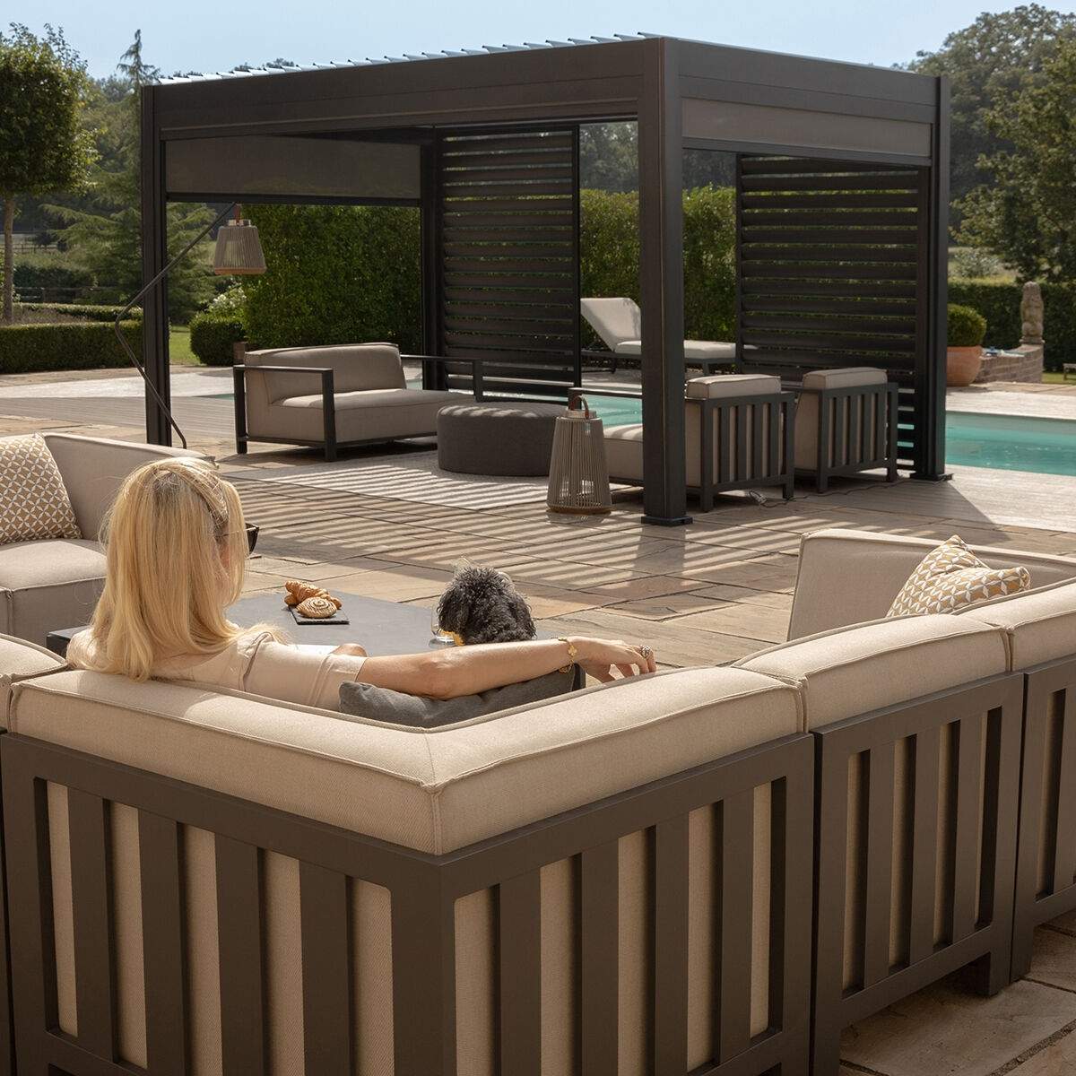 Maze - Outdoor Fabric Ibiza Medium Corner Sofa Set