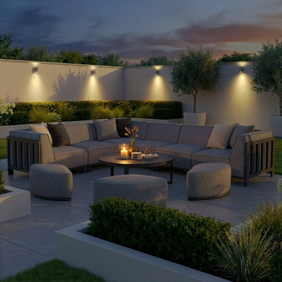 Maze - Outdoor Fabric Ibiza Medium Corner Sofa Set