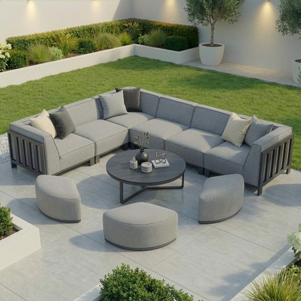 Maze - Outdoor Fabric Ibiza Medium Corner Sofa Set