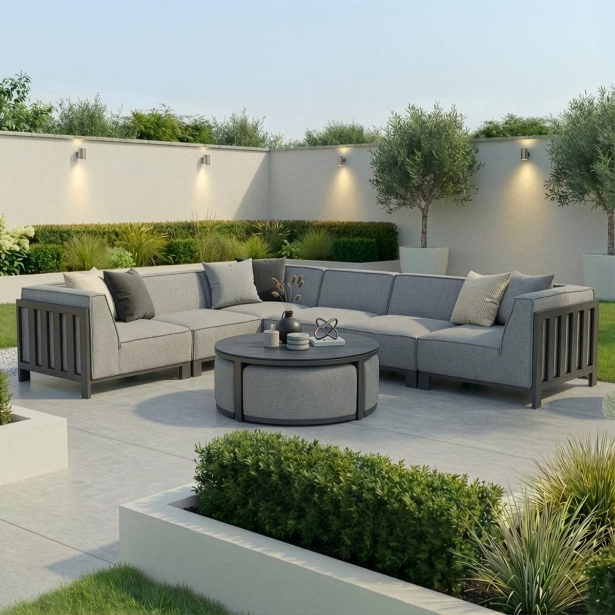 Maze - Outdoor Fabric Ibiza Medium Corner Sofa Set