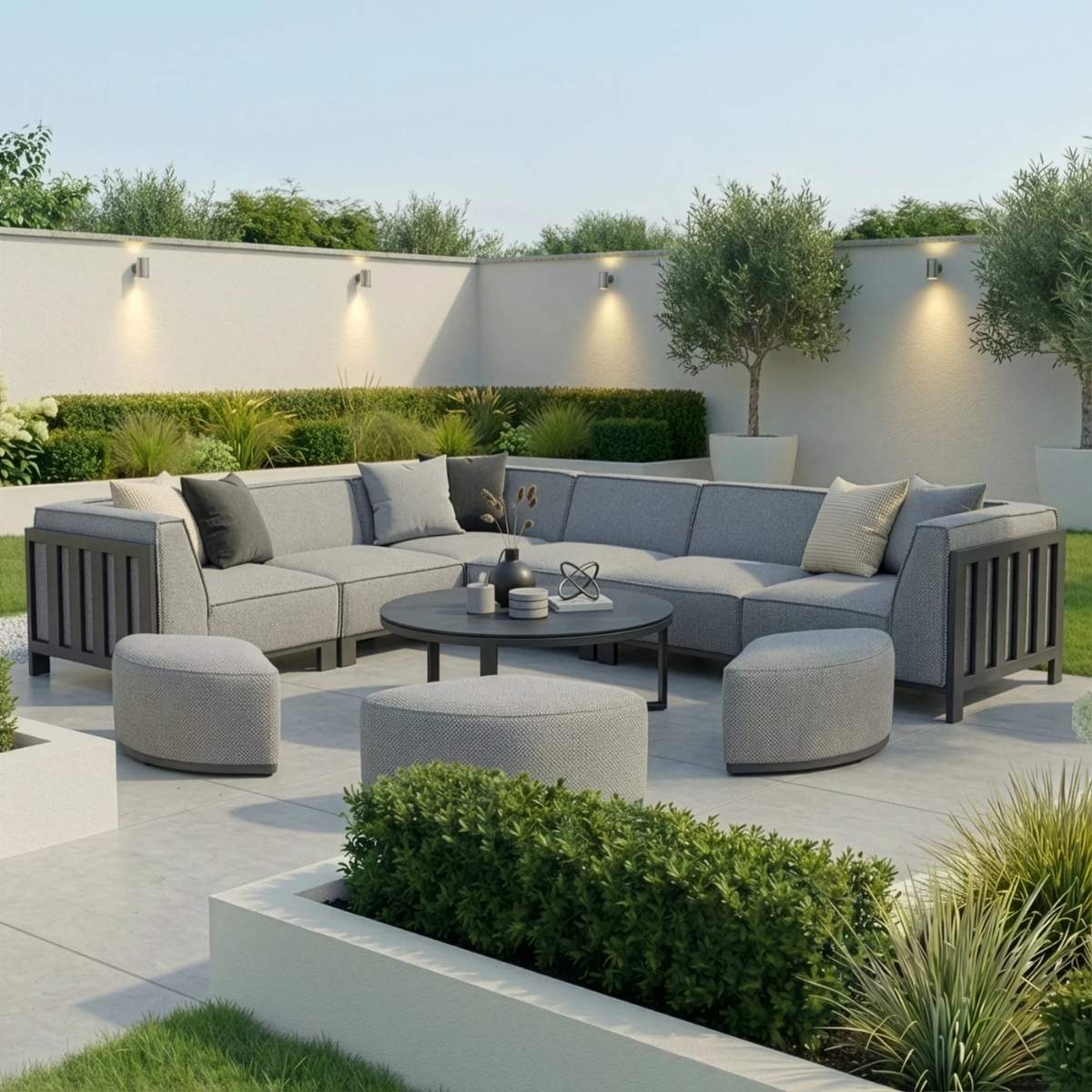 Maze - Outdoor Fabric Ibiza Medium Corner Sofa Set