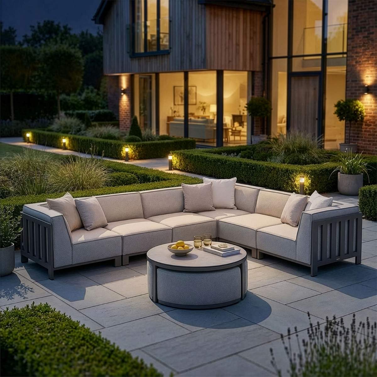 Maze - Outdoor Fabric Ibiza Medium Corner Sofa Set