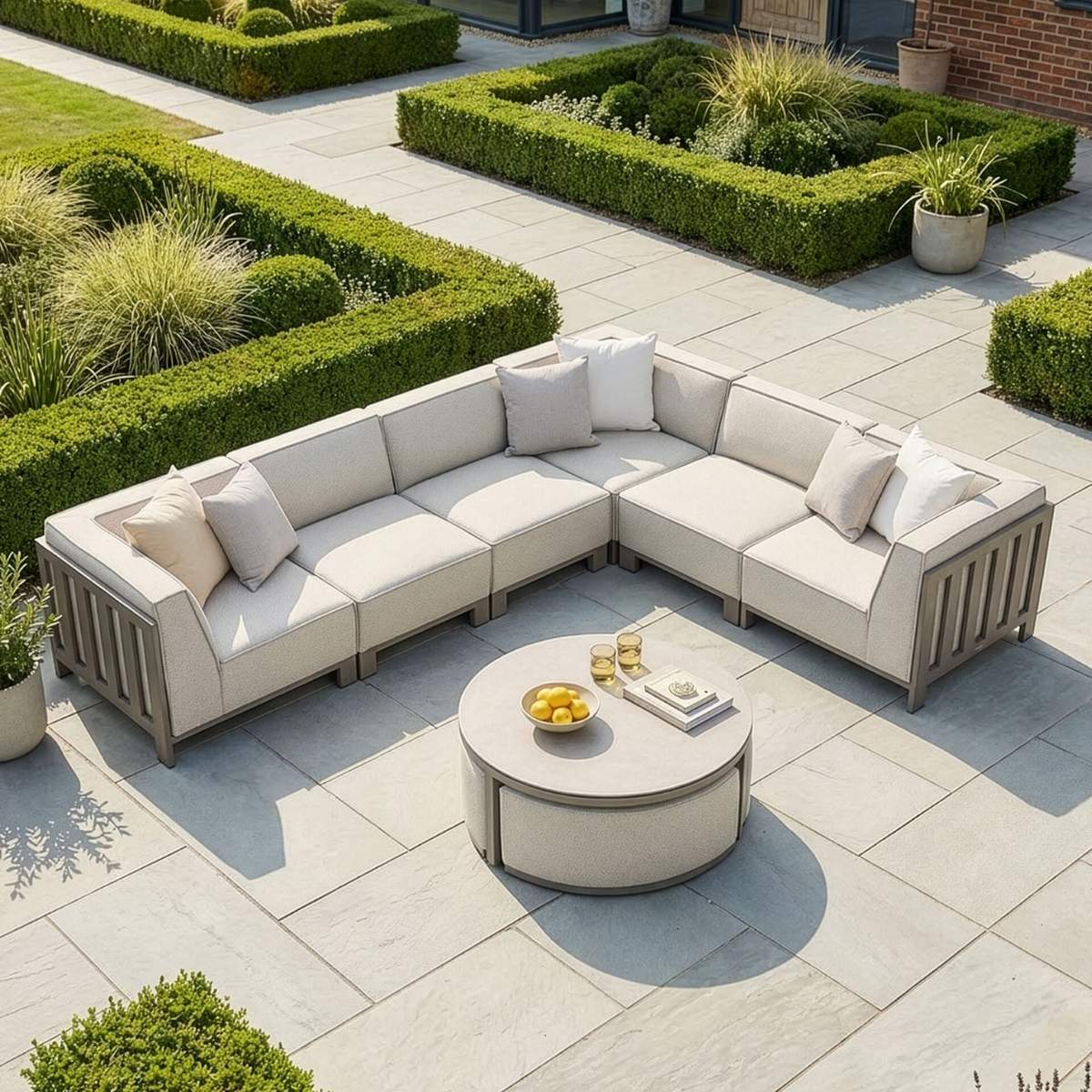 Maze - Outdoor Fabric Ibiza Medium Corner Sofa Set