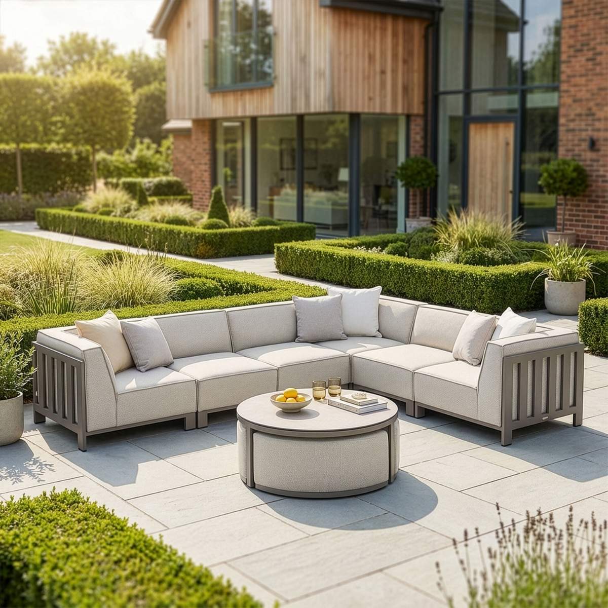 Maze - Outdoor Fabric Ibiza Medium Corner Sofa Set