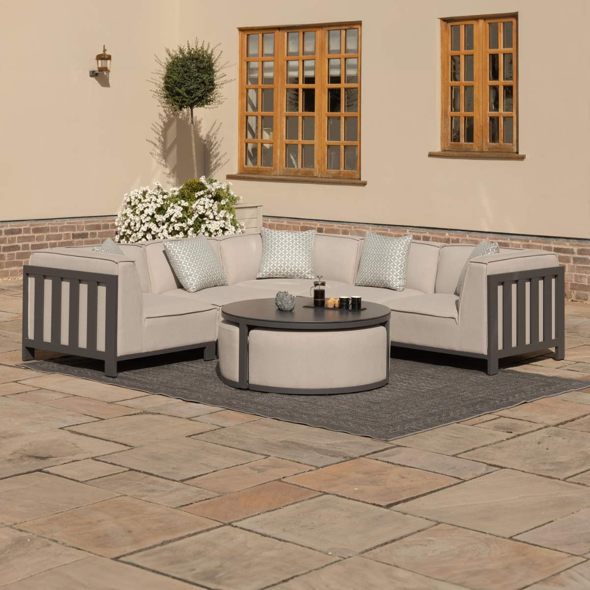 Maze - Outdoor Fabric Ibiza Small Corner Sofa Set