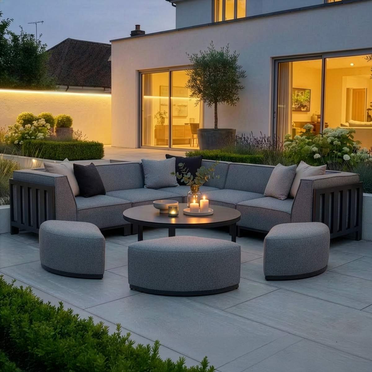 Maze - Outdoor Fabric Ibiza Small Corner Sofa Set