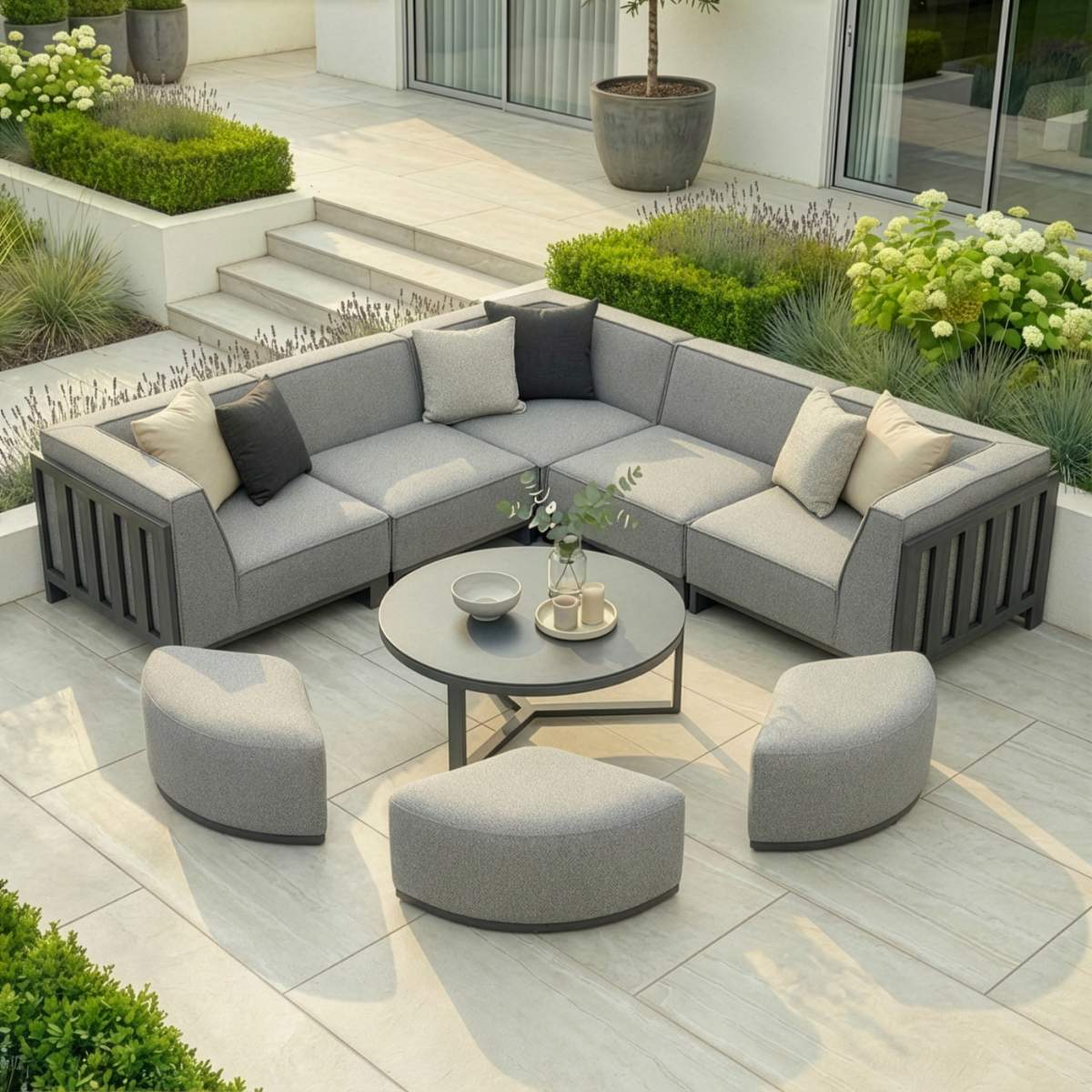 Maze - Outdoor Fabric Ibiza Small Corner Sofa Set