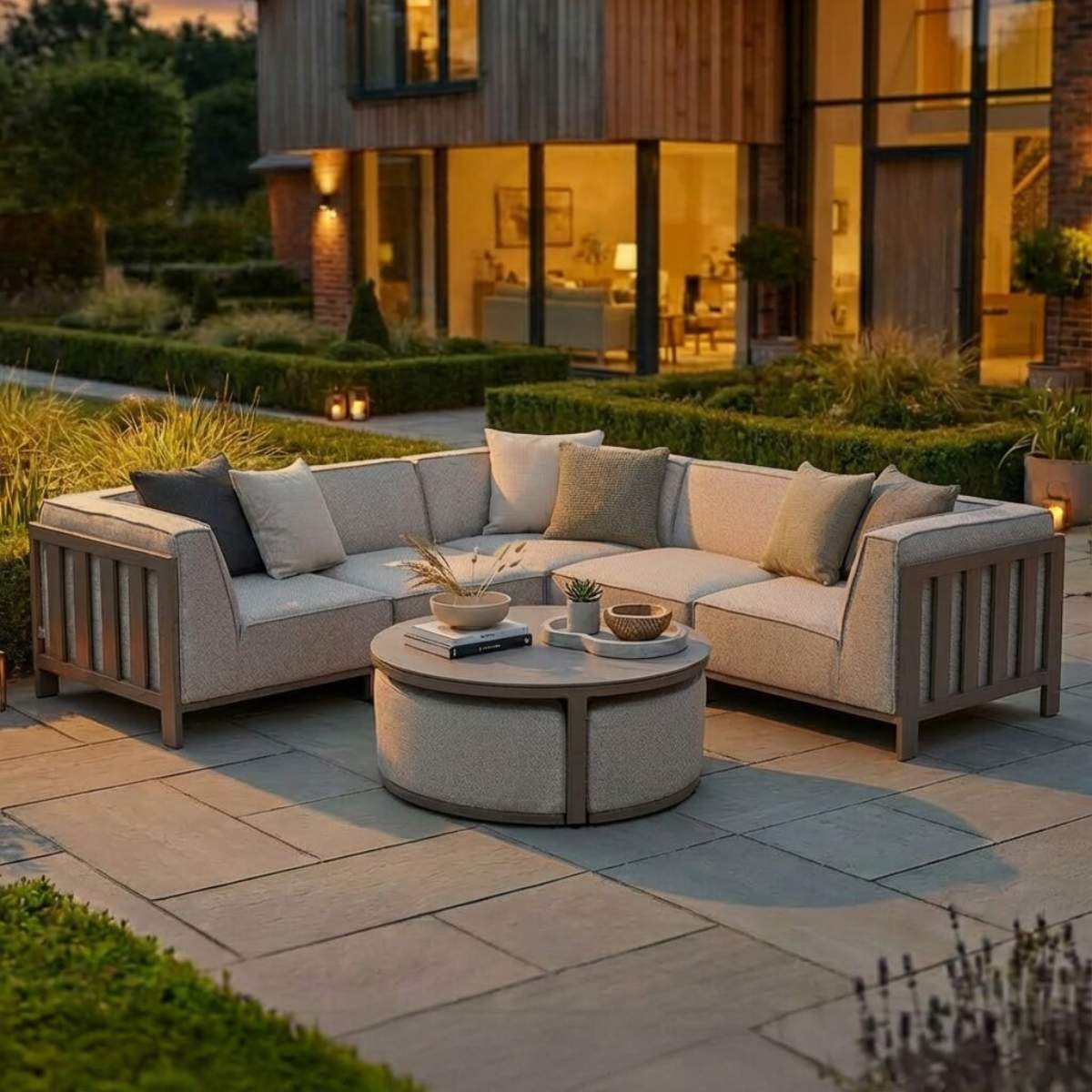 Maze - Outdoor Fabric Ibiza Small Corner Sofa Set