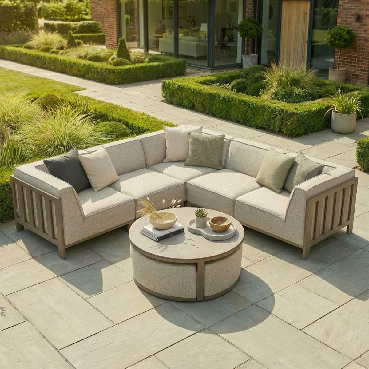 Maze - Outdoor Fabric Ibiza Small Corner Sofa Set