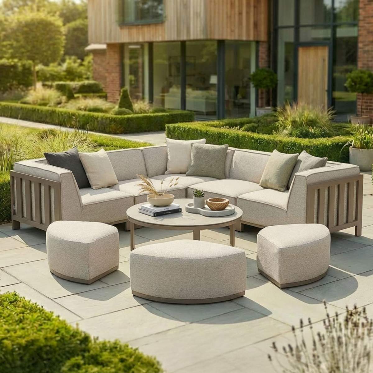 Maze - Outdoor Fabric Ibiza Small Corner Sofa Set