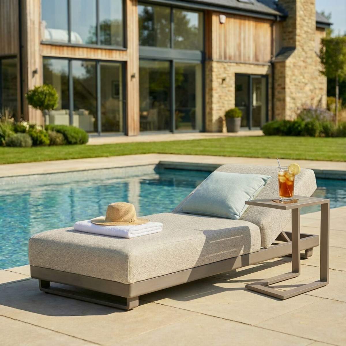 Maze - Outdoor Fabric Ibiza Sunlounger