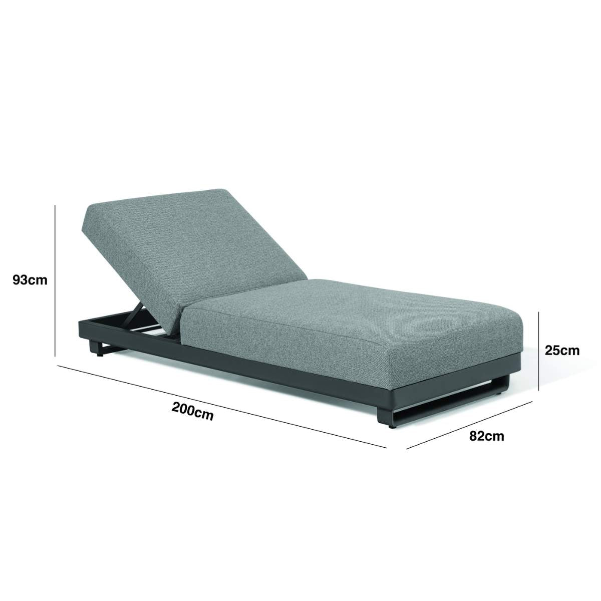 Maze - Outdoor Fabric Ibiza Sunlounger