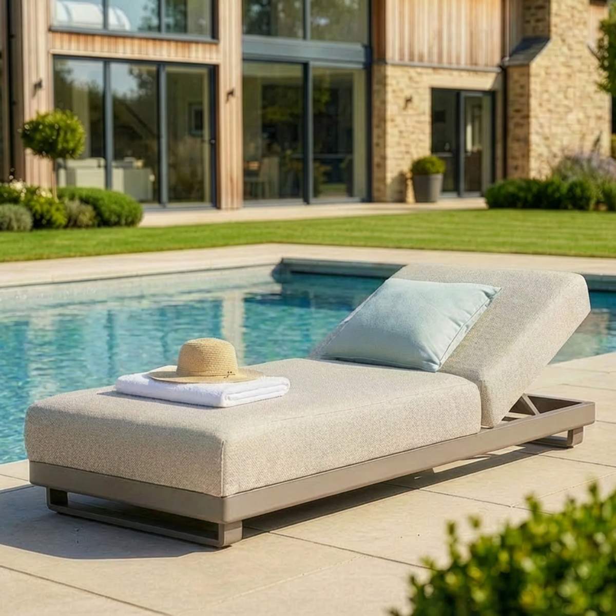Maze - Outdoor Fabric Ibiza Sunlounger