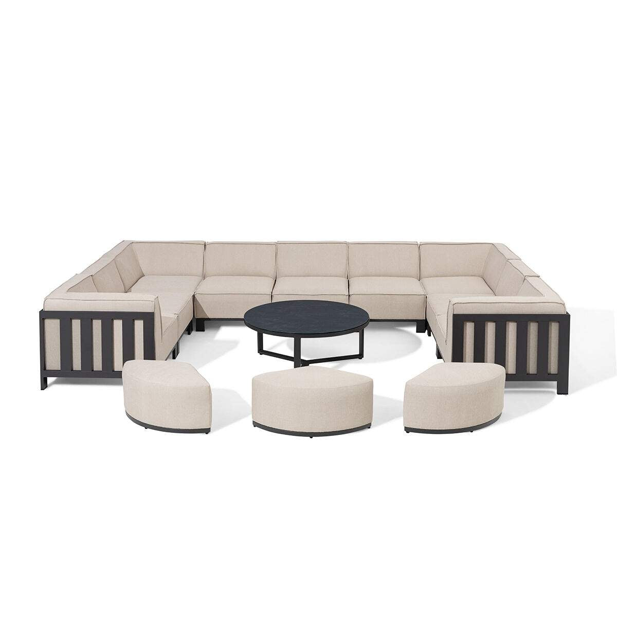 Maze - Outdoor Fabric Ibiza U Shape Sofa Set