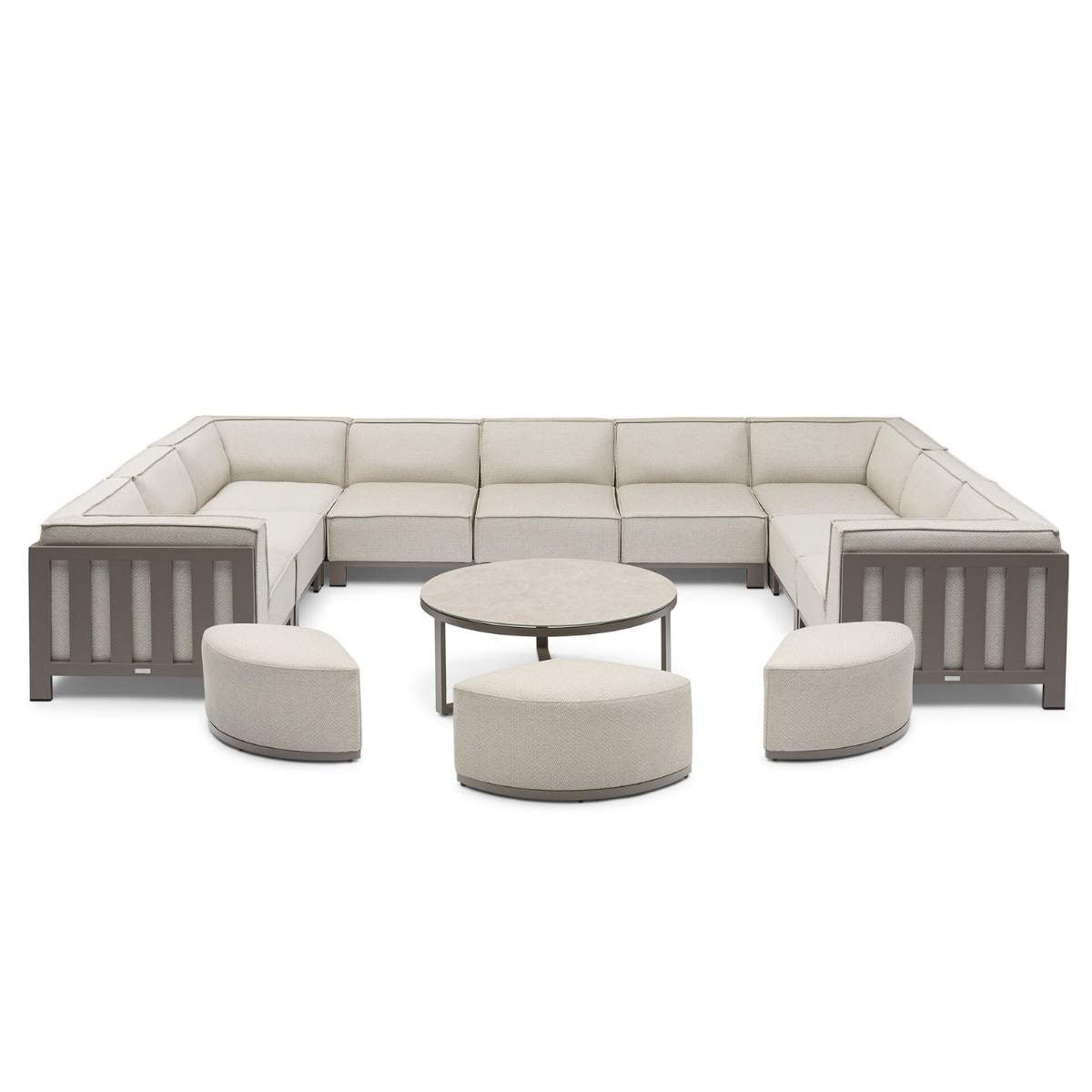 Maze - Outdoor Fabric Ibiza U Shape Sofa Set