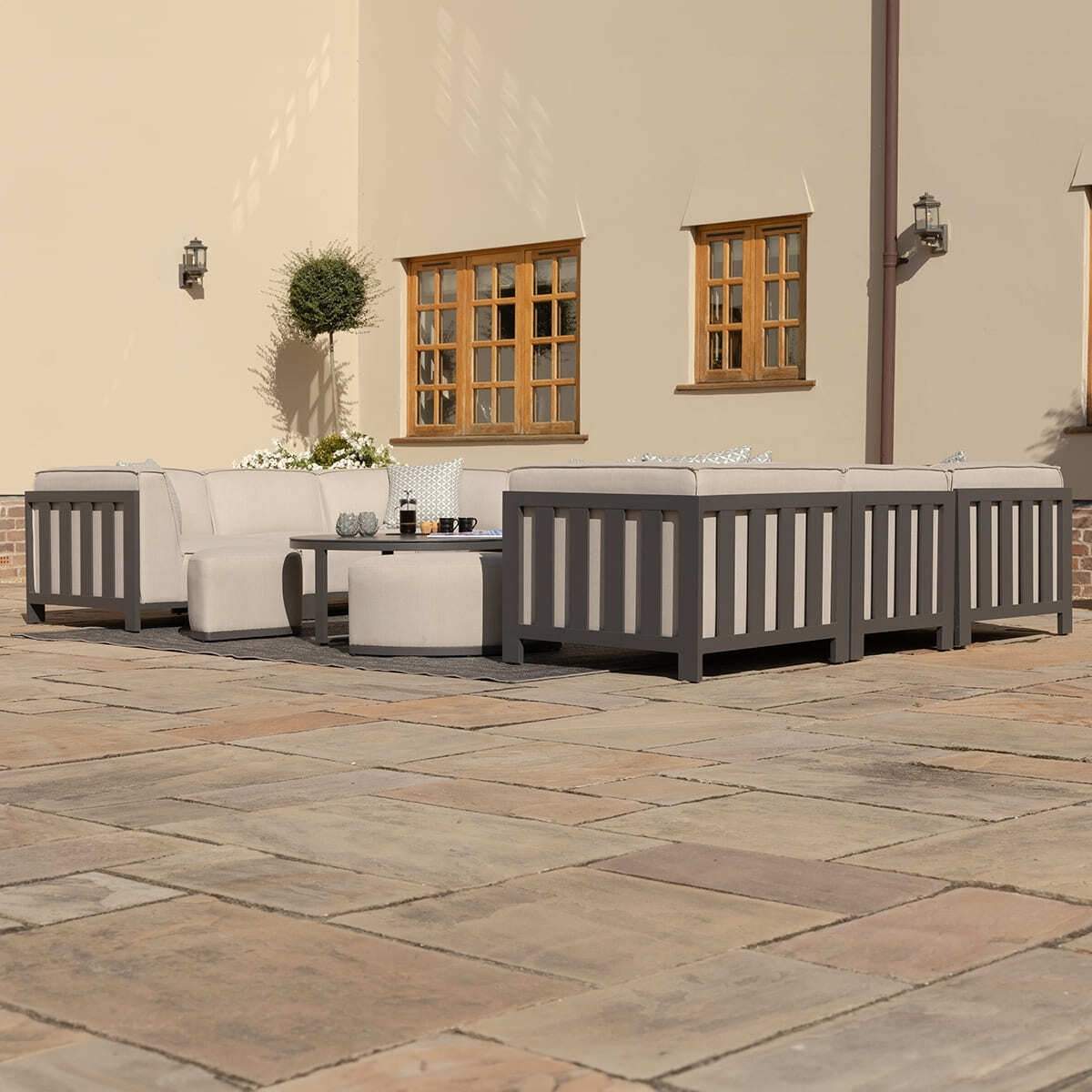 Maze - Outdoor Fabric Ibiza U Shape Sofa Set