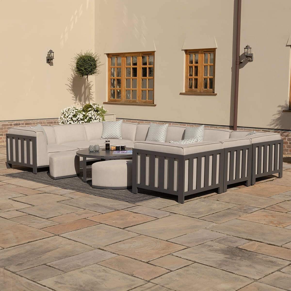 Maze - Outdoor Fabric Ibiza U Shape Sofa Set