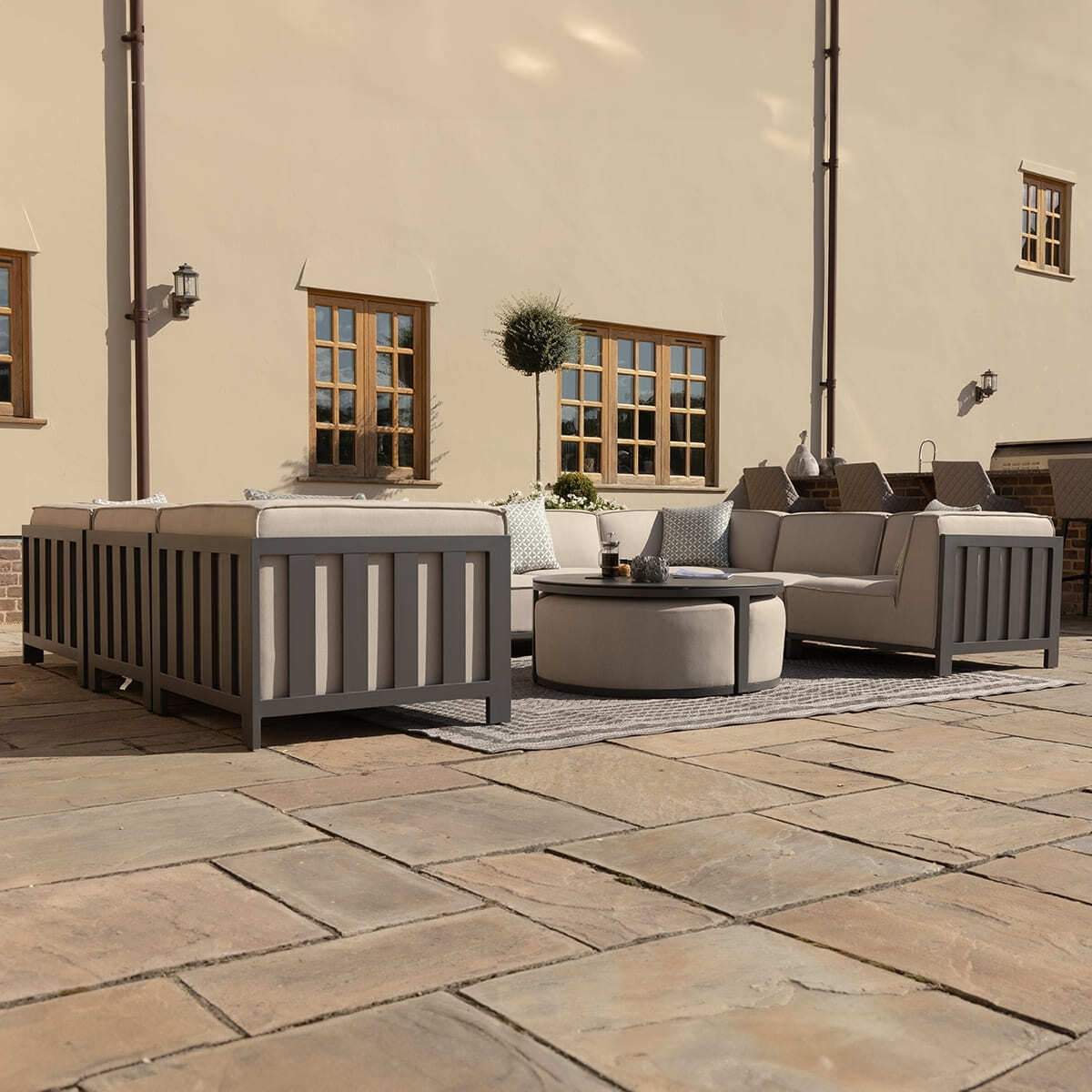 Maze - Outdoor Fabric Ibiza U Shape Sofa Set