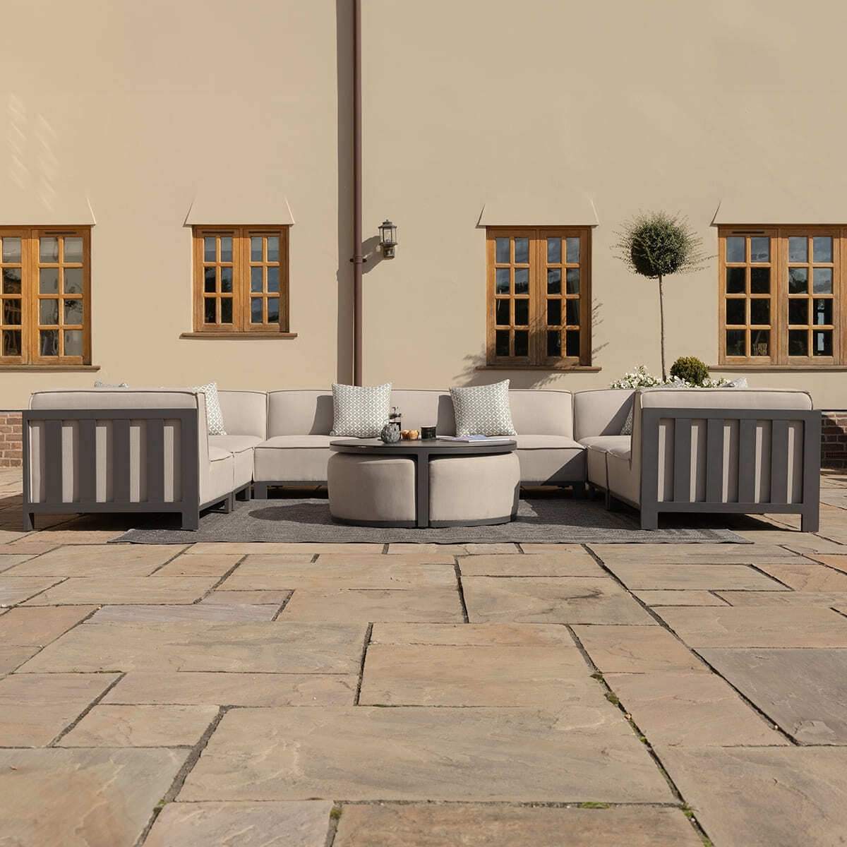 Maze - Outdoor Fabric Ibiza U Shape Sofa Set