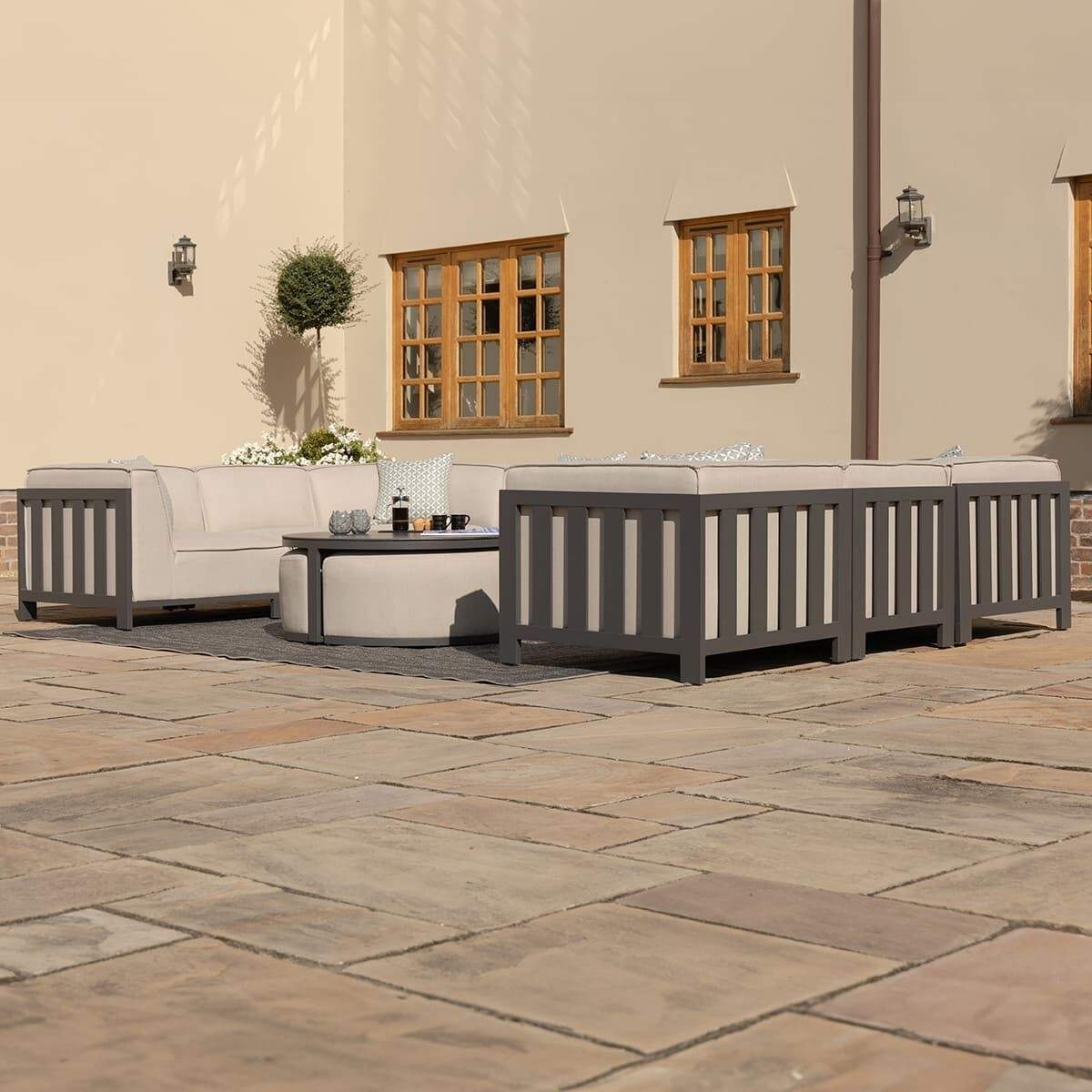 Maze - Outdoor Fabric Ibiza U Shape Sofa Set