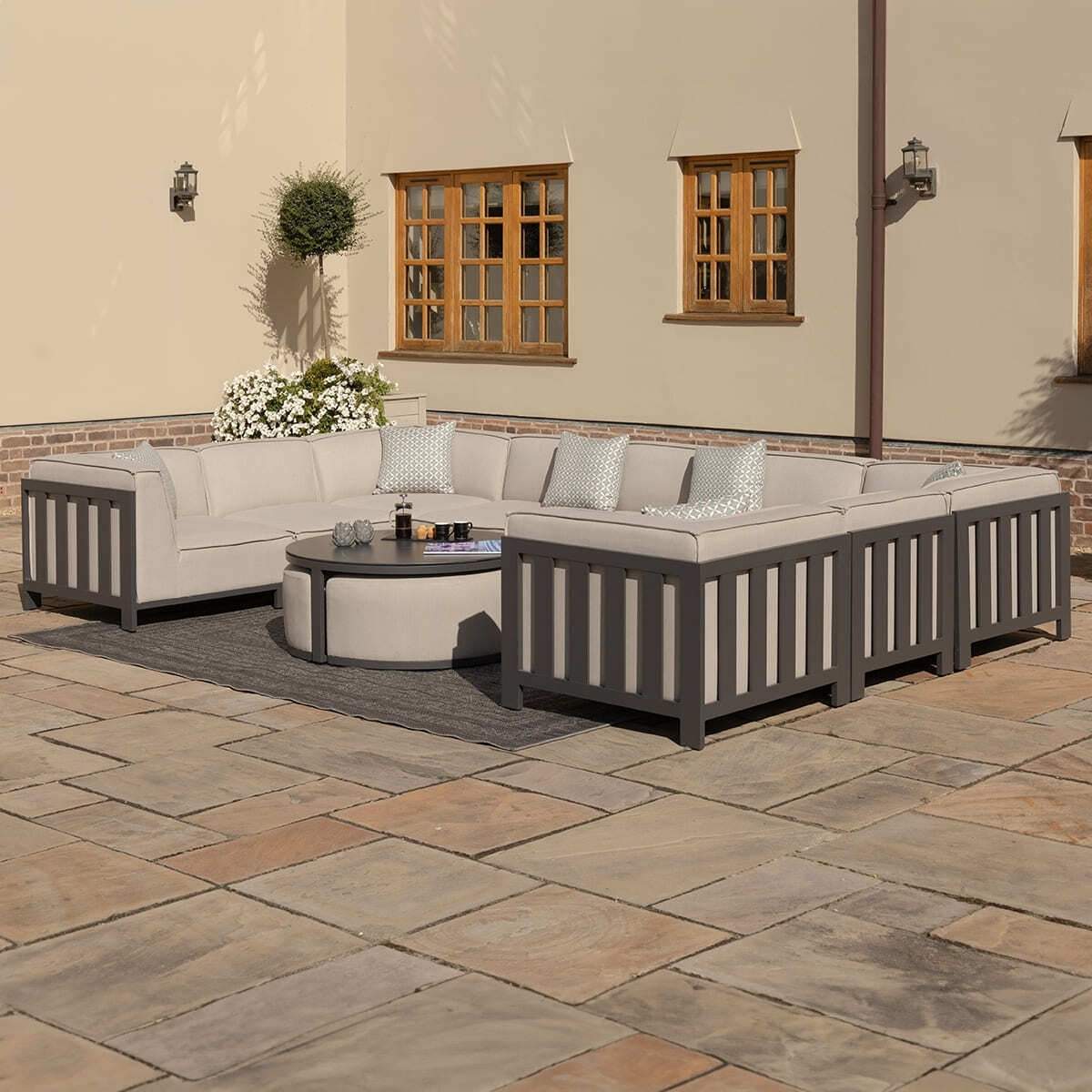 Maze - Outdoor Fabric Ibiza U Shape Sofa Set
